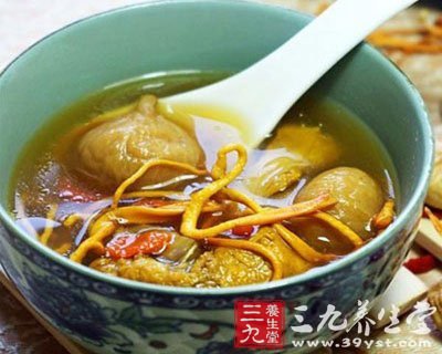 蟲草花杞子豬瘦肉炖水魚