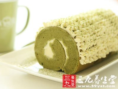 美味的抹茶金桔卷