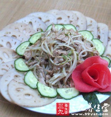 荷葉蓮藕炒豆芽