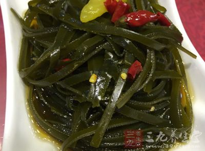 海帶中含有一種叫硫酸多糖的物質