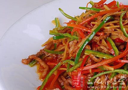 胡蘿卜炒豬腎