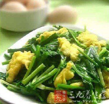 韭菜蝦皮炒雞蛋